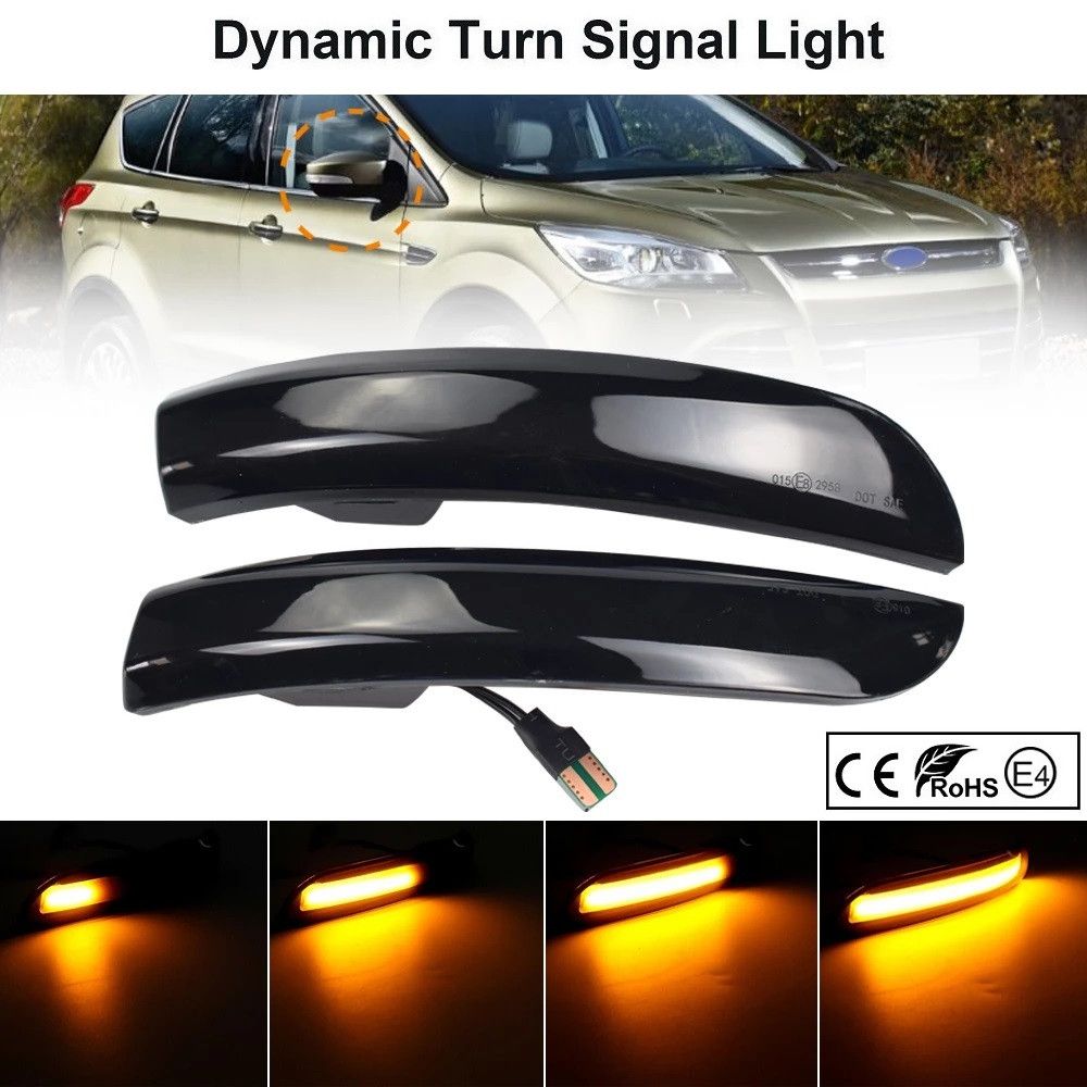 LED BOCNI DYNAMIC MIGAVCI U RETROVIZORU, TIPSKI - FORD - SMOKE LENS PL2011M80 Beograd Zemun